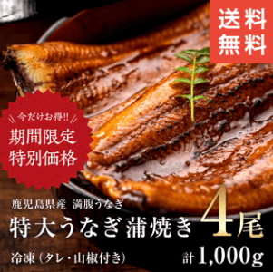 満腹うなぎ4匹